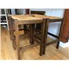 Image 2 : SET OF 4 KITCHEN ISLAND STOOLS WITH BASKET WEAVE SEATS