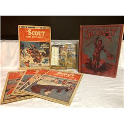 GR OF 8, BOY SCOUT LITERATURE COLLECTION - 1927 T0 1952