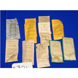 Vintage Weaver Bases in Original Envelopes