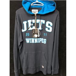 WINNIPEG JETS HOODED FLEECE (SIZE MEDIUM)