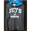 Image 1 : WINNIPEG JETS HOODED FLEECE (SIZE MEDIUM)