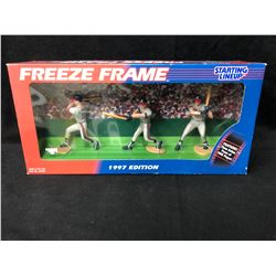 1997 STARTING LINE-UP FREEZE FRAME BASEBALL DISPLAY (CHIPPER JONES) ATLANTA BRAVES
