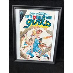 HEAVY HITTERS THE TROUBLE WITH GIRLS #1 (EPIC COMICS) *FRAMED*