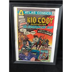 KID CODY GUNFIGHTER THE COMANCHE KID #1 (ATLAS COMICS) *FRAMED*