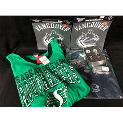 SPORTS FAN SOUVENIR LOT (DIE CUT DECALS/ T-SHIRT...)