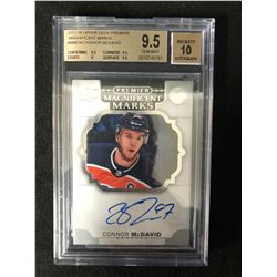 2017-18 UPPER DECK PREMIER MAGNIFICENT MARKS #MMCM CONNOR McDAVID (9.5 GEM MINT)