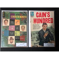 1962 COMIC BOOK LOT (CHECKMATE #1/ CAINS HUNDRED #2)