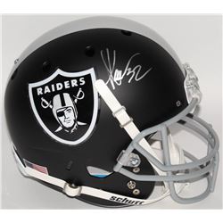 Marcus Allen Signed Raiders Custom Matte Black Full-Size Helmet (Beckett COA