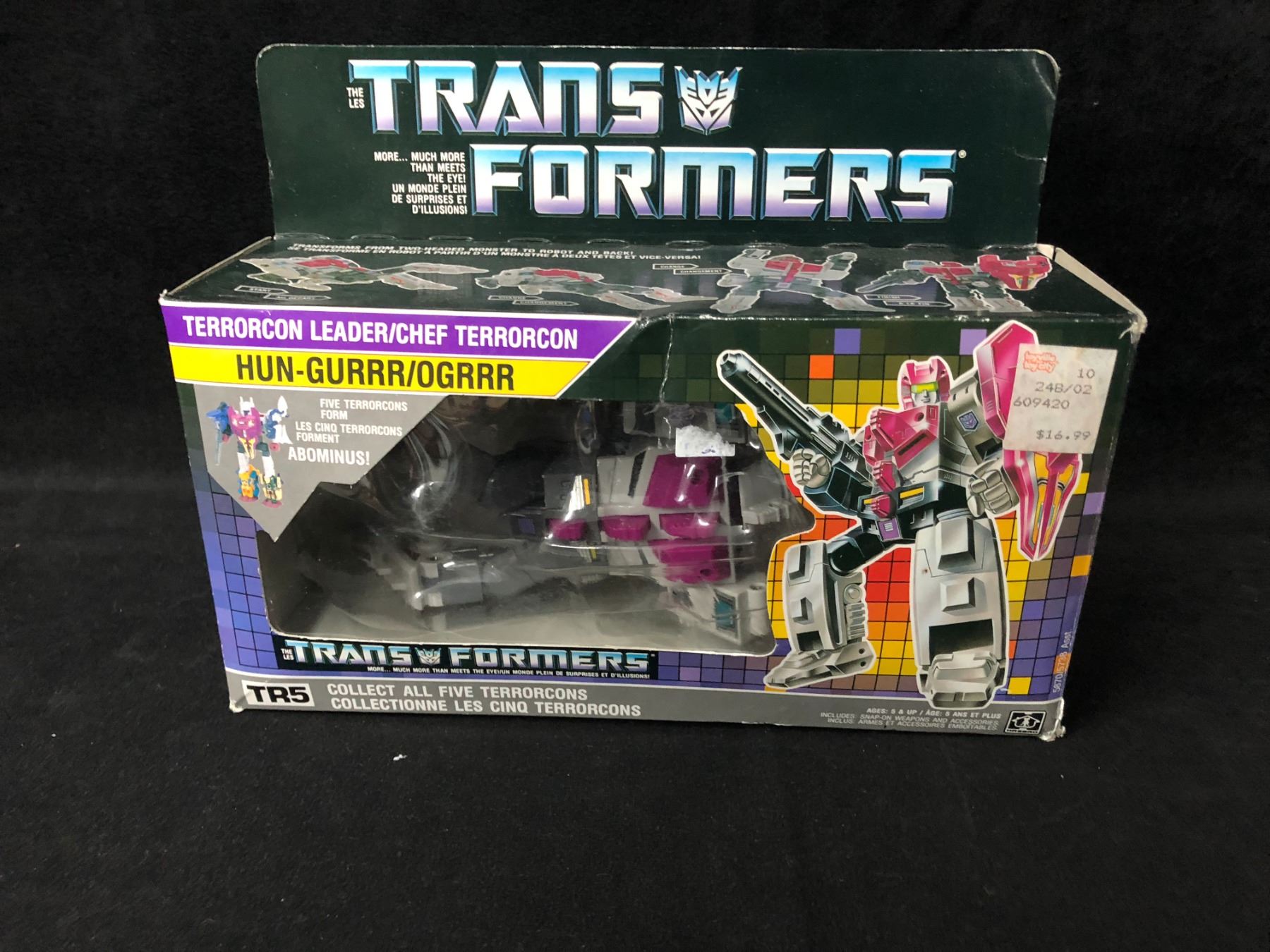 Transformers Hasbro G1 1987 Terrorcon Leader HunGurrr