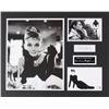 Image 1 : Audrey Hepburn 16x20.25 Custom Matted Cut Display with (1) Hand-Written Word from Envelope