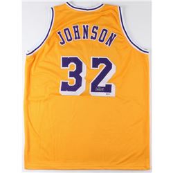 Magic Johnson Signed Lakers Jersey (Beckett COA)