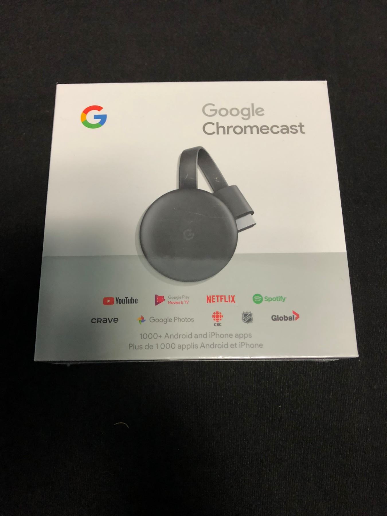NEW Google Chromecast 2nd Generation Media Streamer Black