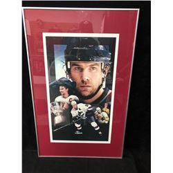 TREVOR LINDEN PRINT MONTAGE FRAMED 20" X 32' (EXCLUSIVE TO VANCOUVER CANUCKS SEASON TICKET HOLDERS)