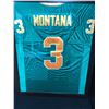 Image 1 : JOE MONTANA SIGNED NOTRE DAME FIGHTING IRISH JERSEY 28" X 32" FRAMED DISPLAY W/ COA