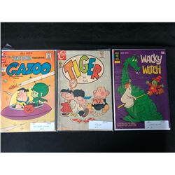 1970'S COMIC BOOK LOT (WACKY WITCH/ TIGER/ GREAT GAZOO)