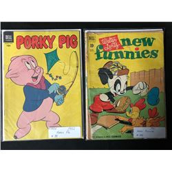 1950'S COMIC BOOK LOT (PORKY PIG/ NEW FUNNIES)
