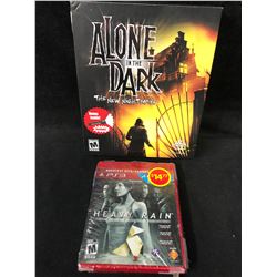 VIDEO GAME LOT (ALONE IN THE DARK/ HEAVY RAIN)