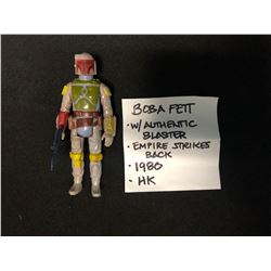 1980 BOBA FETT W/ AUTHENTIC BLASTER "EMPIRE STRIKES BACK" HK