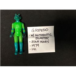 1979 GREEDO W/ AUTHENTIC BLASTER "STAR WARS" HK