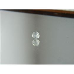 GEMSTONE - WHITE TOPAZ - ROUND CABACHON - 3.1 X 1.9mm