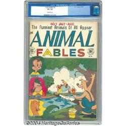 Animal Fables #1 (EC, 1946) CGC VF+ 8.5 Off-white pages.