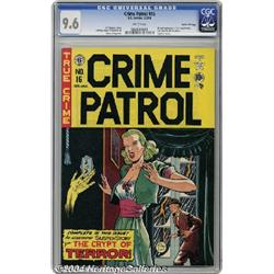 Crime Patrol #16 Gaines File pedigree 3/11 (EC, 1950) CGC NM+ 9.6 White pages.