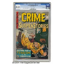 Crime SuspenStories #26 Gaines File pedigree (EC, 1955) CGC VF 8.0 Off-white pages.