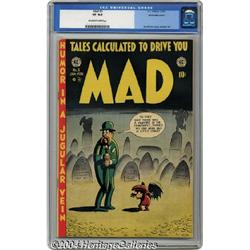 Mad #3 White Mountain pedigree (EC, 1953) CGC VF 8.0 Off-white to white pages.