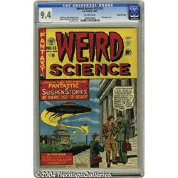 Weird Science #13 (#2) Gaines File pedigree (EC, 1950) CGC NM 9.4 Off-white pages.
