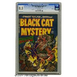 Black Cat Mystery #42 File Copy (Harvey, 1953) CGC VF+ 8.5 Light tan to off-white pages.
