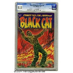 Black Cat Mystery #44 File Copy (Harvey, 1953) CGC VF+ 8.5 Cream to off-white pages.