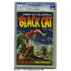Black Cat Mystery #48 File Copy (Harvey, 1954) CGC VF- 7.5 Cream to off-white pages.