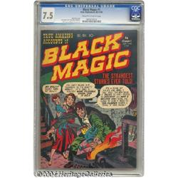 Black Magic V1#1 (Prize, 1950) CGC VF- 7.5 Cream to off-white pages.