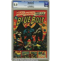 Blue Bolt #110 (Star Publications, 1951) CGC VF 8.0 Off-white to white pages.