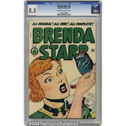 Brenda Starr #8 (Four Star, 1949) CGC VF+ 8.5 Cream to off-white pages.
