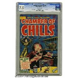 Chamber of Chills #24 (#4) File Copy (Harvey, 1951) CGC VF- 7.5 Off-white pages.