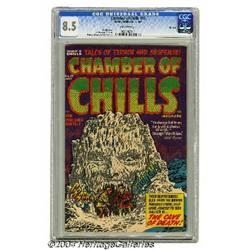 Chamber of Chills #10 File Copy (Harvey, 1952) CGC VF+ 8.5 Off-white pages.
