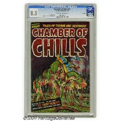 Chamber of Chills #12 File Copy (Harvey, 1952) CGC VF+ 8.5 Light tan to off-white pages.