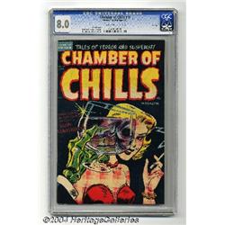 Chamber of Chills #19 File Copy (Harvey, 1953) CGC VF 8.0 Cream to off-white pages.