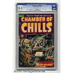 Chamber of Chills #21 File Copy (Harvey, 1954) CGC VF+ 8.5 Cream to off-white pages.