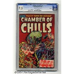 Chamber of Chills #23 File Copy (Harvey, 1954) CGC VF- 7.5 Cream to off-white pages.