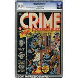 Crime Does Not Pay #25 (Lev Gleason, 1943) CGC VF 8.0 Off-white to white pages.