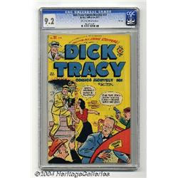 Dick Tracy Comics Monthly #31 File Copy (Harvey, 1950) CGC NM- 9.2 Cream to off-white pages.