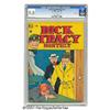 Image 1 : Dick Tracy Monthly #18 File Copy (Dell, 1949) CGC VF/NM 9.0 Off-white to white pages.