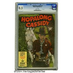 Hopalong Cassidy #13 File Copy (Fawcett, 1947) CGC VF+ 8.5 White pages.