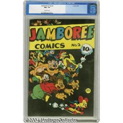 Jamboree Comics #2 (Round, 1946) CGC NM+ 9.6 Off-white pages.