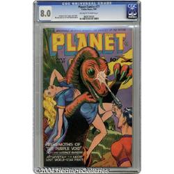Planet Comics #37 (Fiction House, 1945) CGC VF 8.0 Off-white pages.