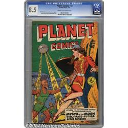 Planet Comics #59 (Fiction House, 1949) CGC VF+ 8.5 Cream to off-white pages.