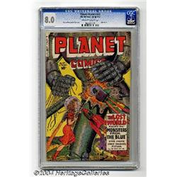 Planet Comics #64 (Fiction House, 1950) CGC VF 8.0 Off-white to white pages.