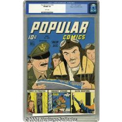 Popular Comics #100 Mile High pedigree (Dell, 1944) CGC VF/NM 9.0 White pages.